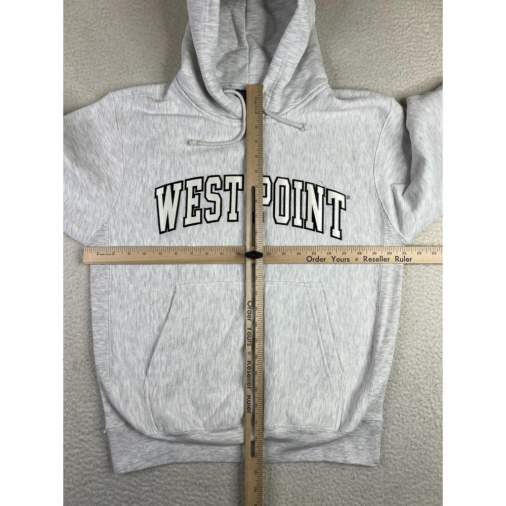 Vintage West Point Hoodie Mens Small Gray NCAA College MV Sport Sweatshirt Y2K - Picture 7 of 8